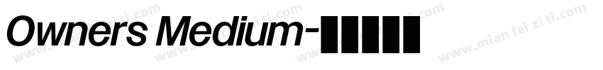 Owners Medium字体转换